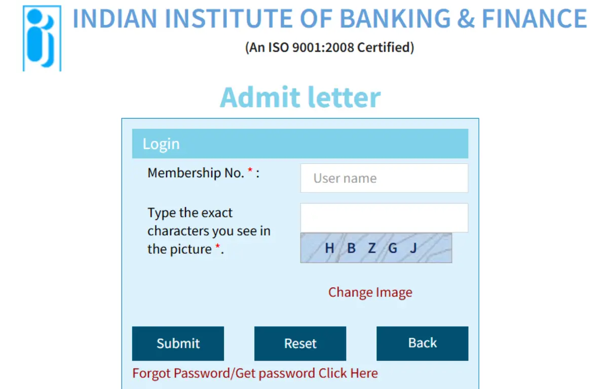 CAIIB Admit Card 2025, IIBF CAIIB Call Letter Link at iibf.org.in